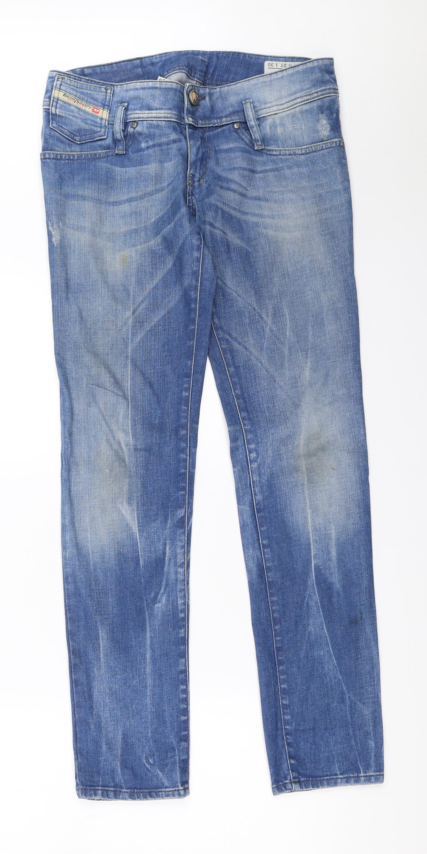 Diesel Womens Blue  Denim Straight Jeans Size 27 in L30 in