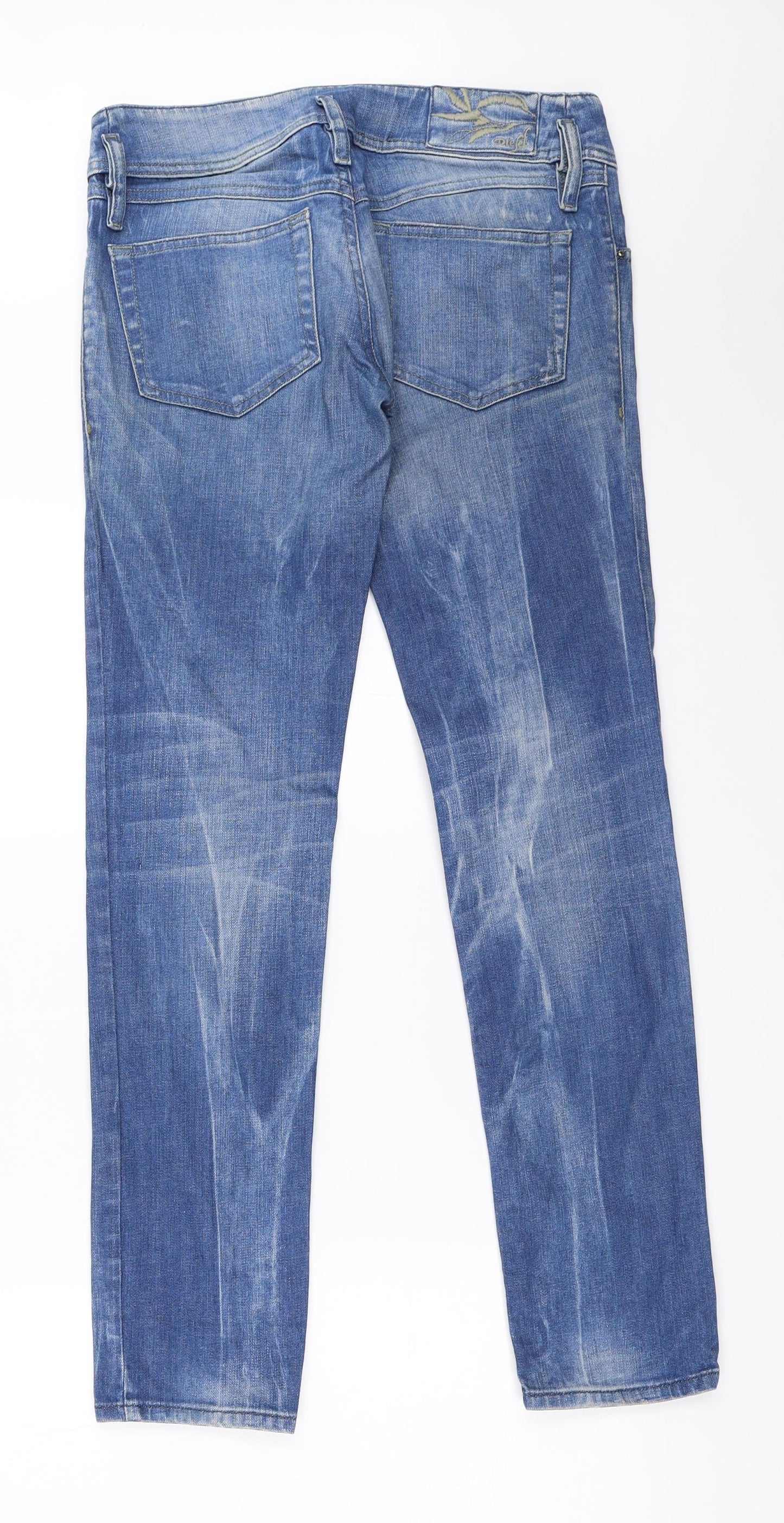 Diesel Womens Blue  Denim Straight Jeans Size 27 in L30 in