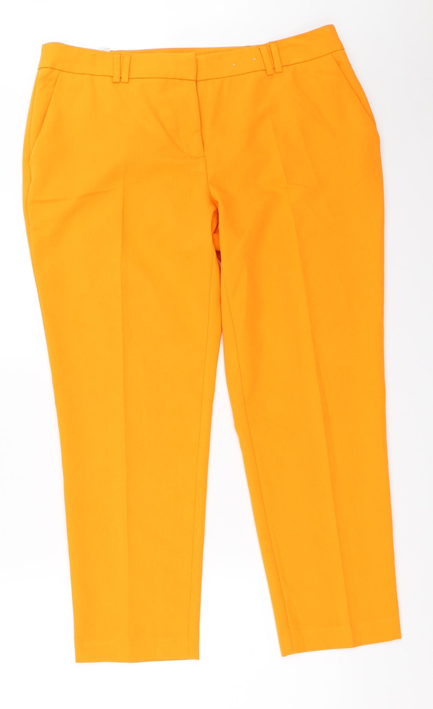 Dorothy Perkins Womens Orange   Capri Trousers Size 14 L26 in