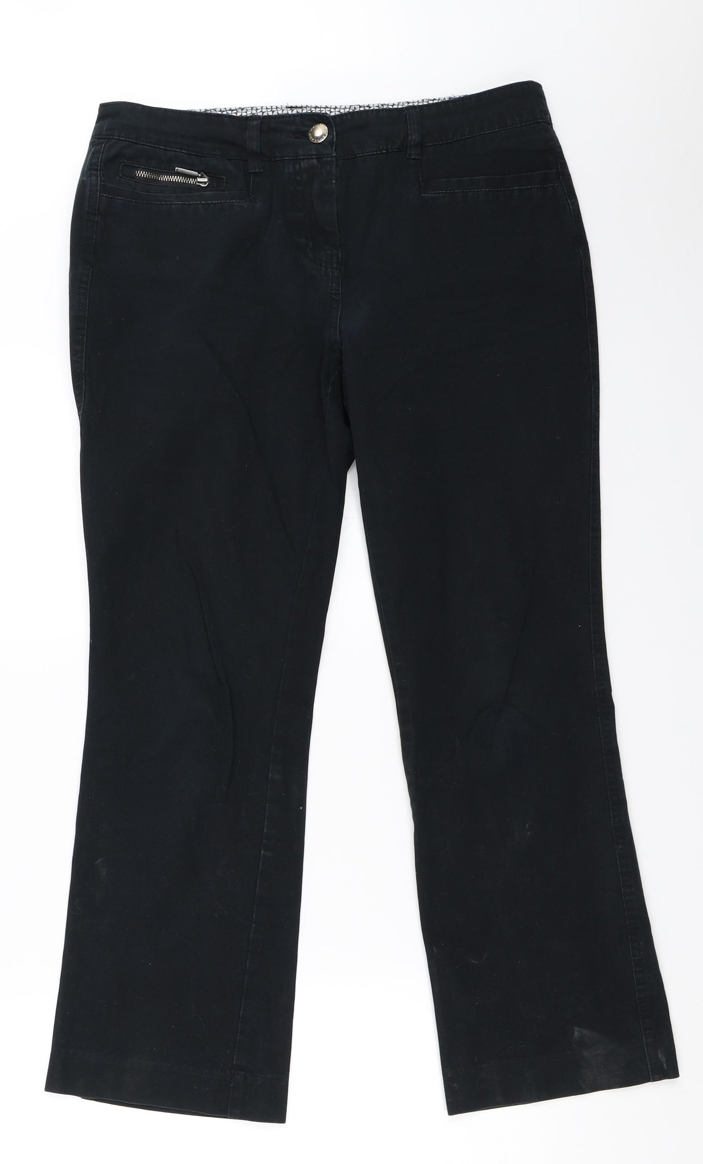 Maine New England Womens Blue   Chino Trousers Size 10 L26 in