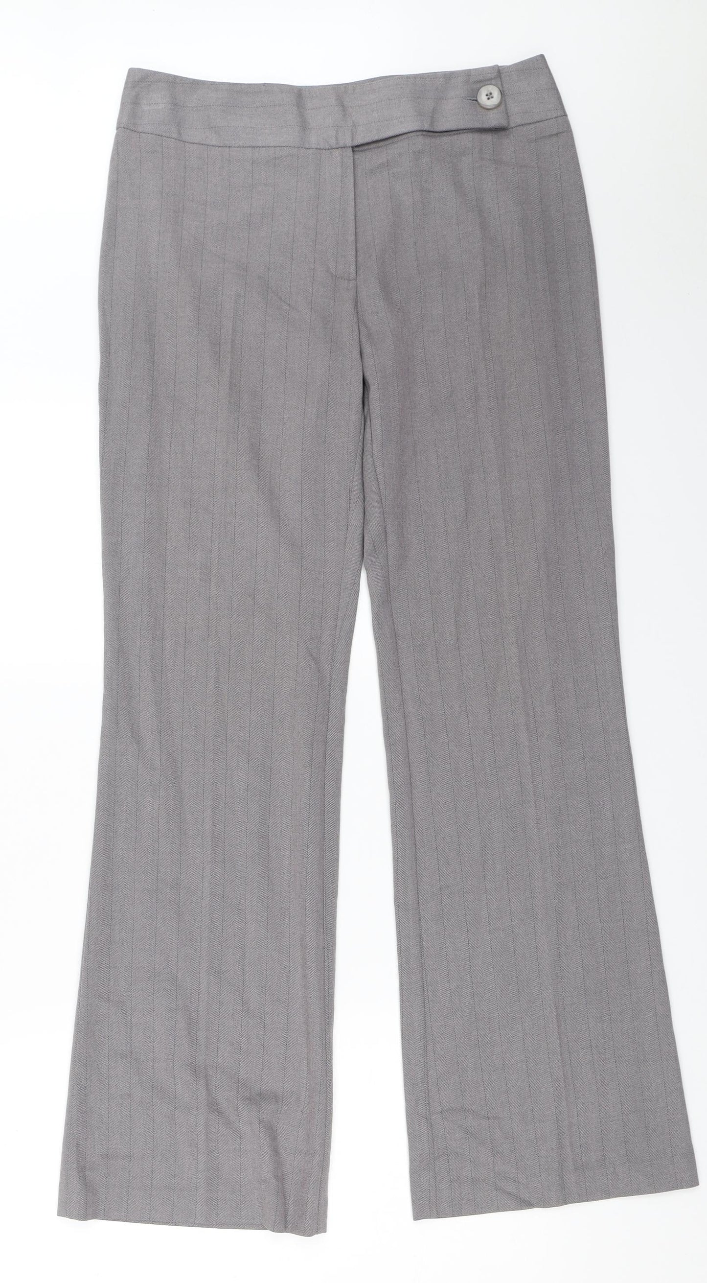 NEXT Womens Grey   Trousers  Size 10 L30.5 in