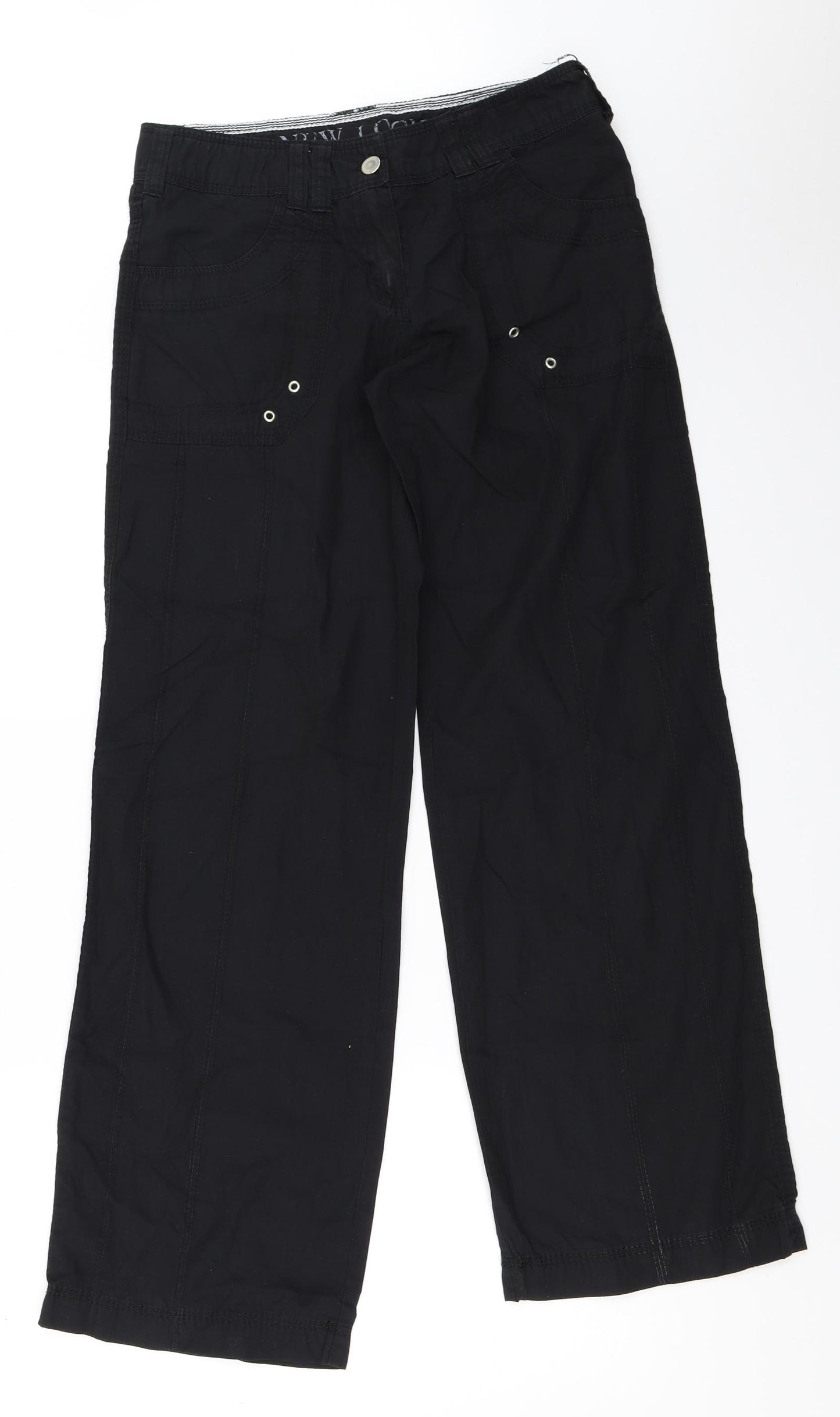 New Look Womens Black   Cargo Trousers Size 10 L31 in