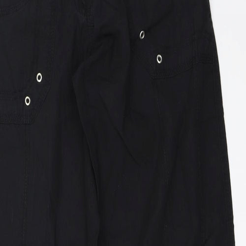 New Look Womens Black   Cargo Trousers Size 10 L31 in