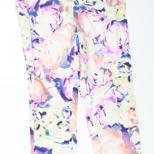 Papaya Womens Ivory   Capri Trousers Size 8 L26 in