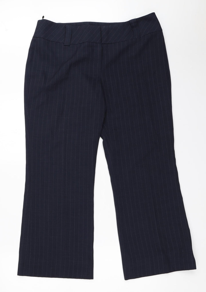 New Look Womens Blue   Trousers  Size 16 L26.5 in