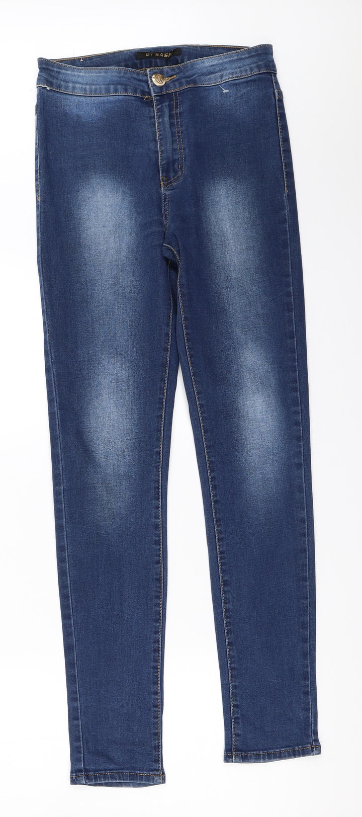 By Sasha Womens Blue Skinny Jeans Size 8 L29 in