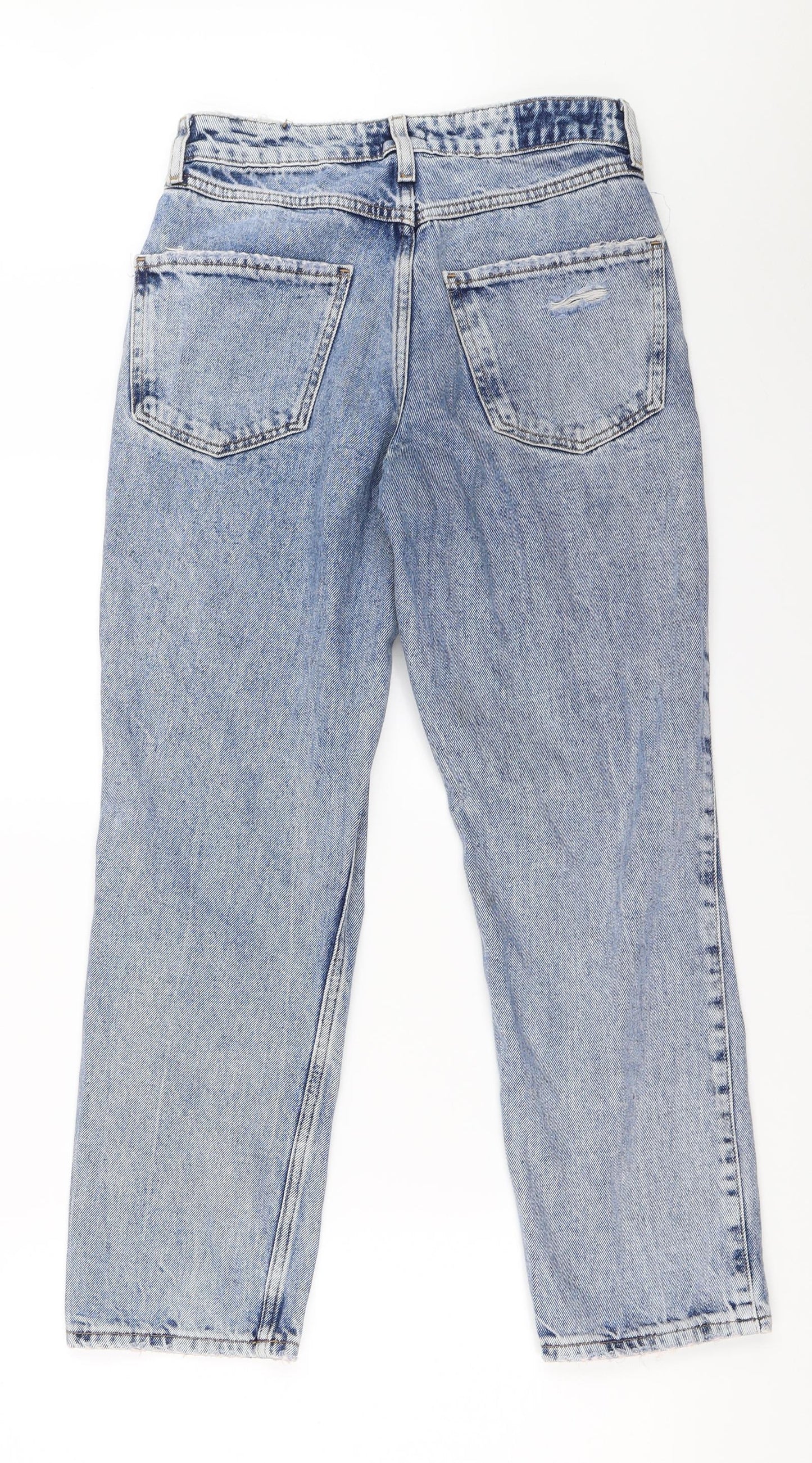 River Island Womens Blue  Denim Mom Jeans Size 6 L25.5 in