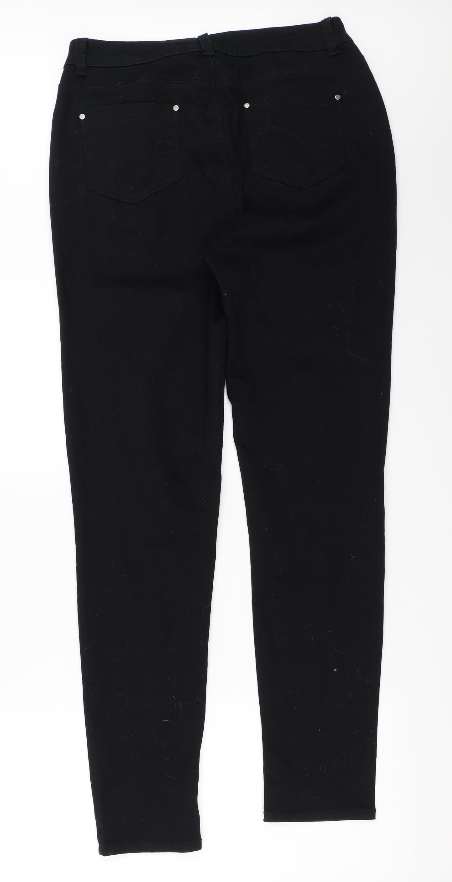 Peacocks Womens Black   Skinny Jeans Size 14 L30 in