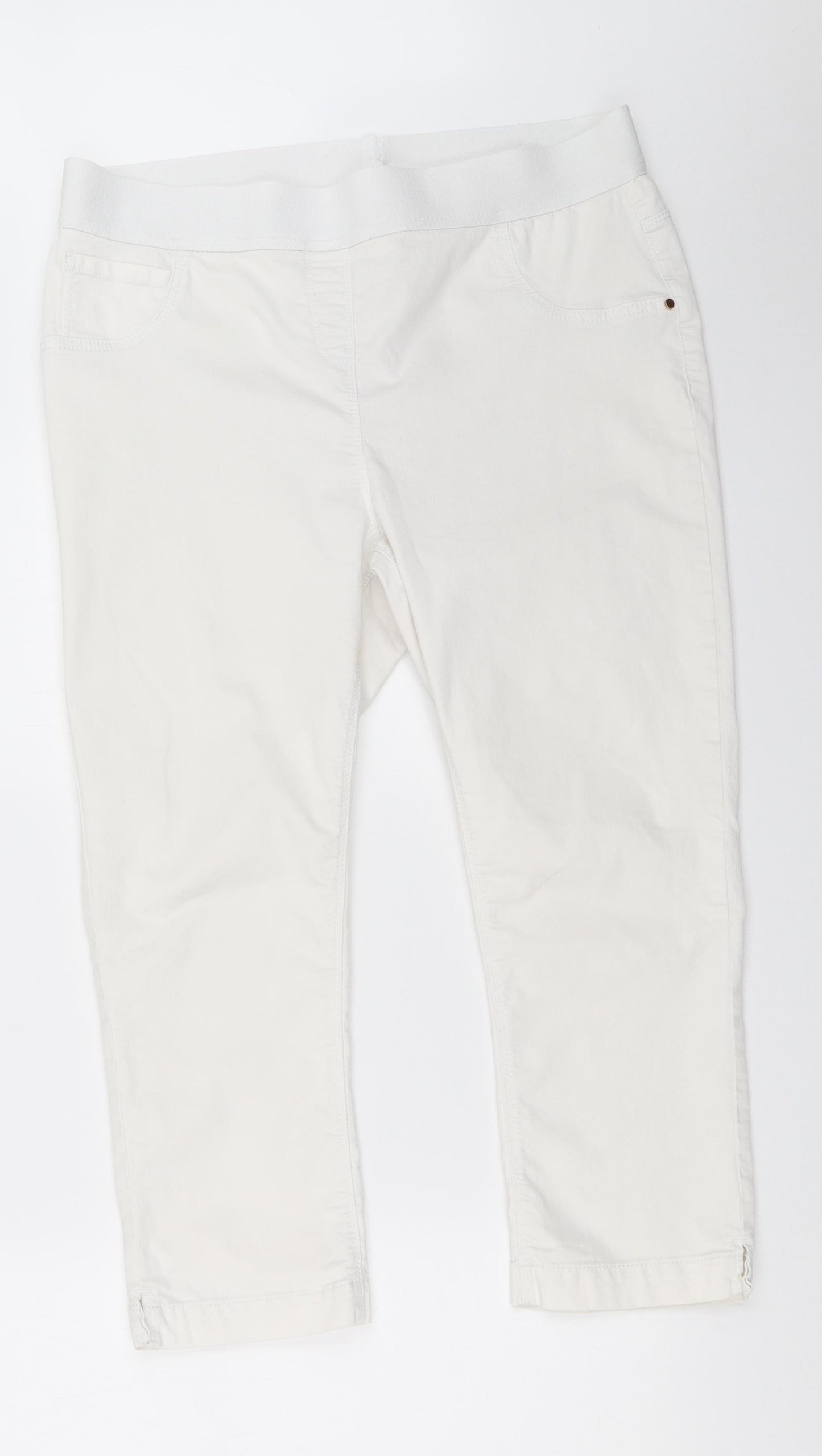 George Womens White   Jegging Jeans Size 16 L21.5 in