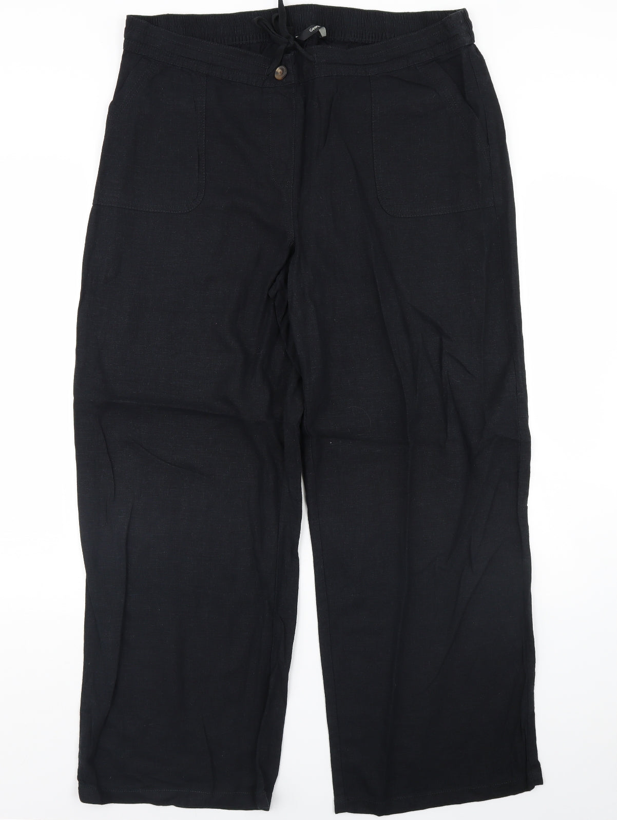 George Womens Black   Trousers  Size 18 L30 in