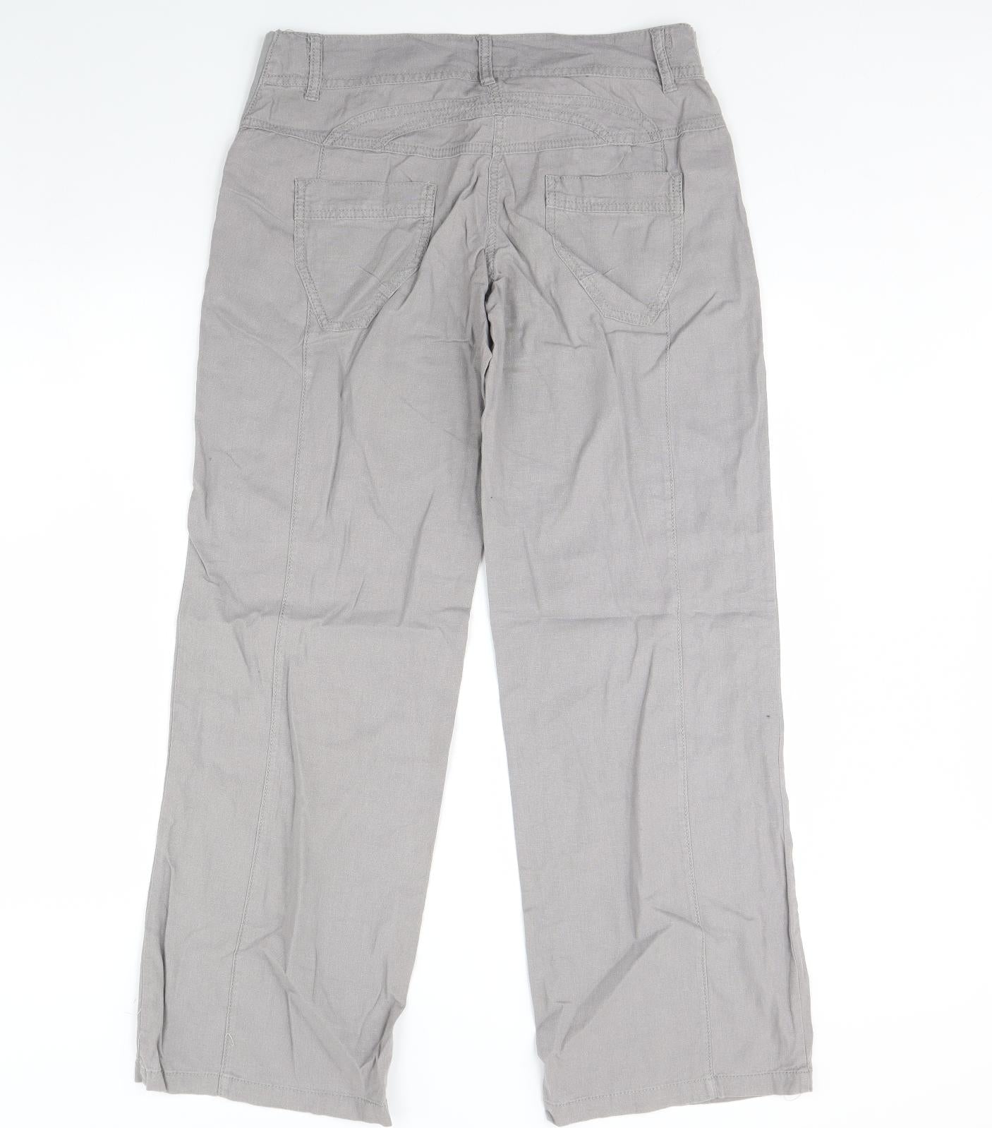 NEXT Womens Grey   Trousers  Size 8 L30 in