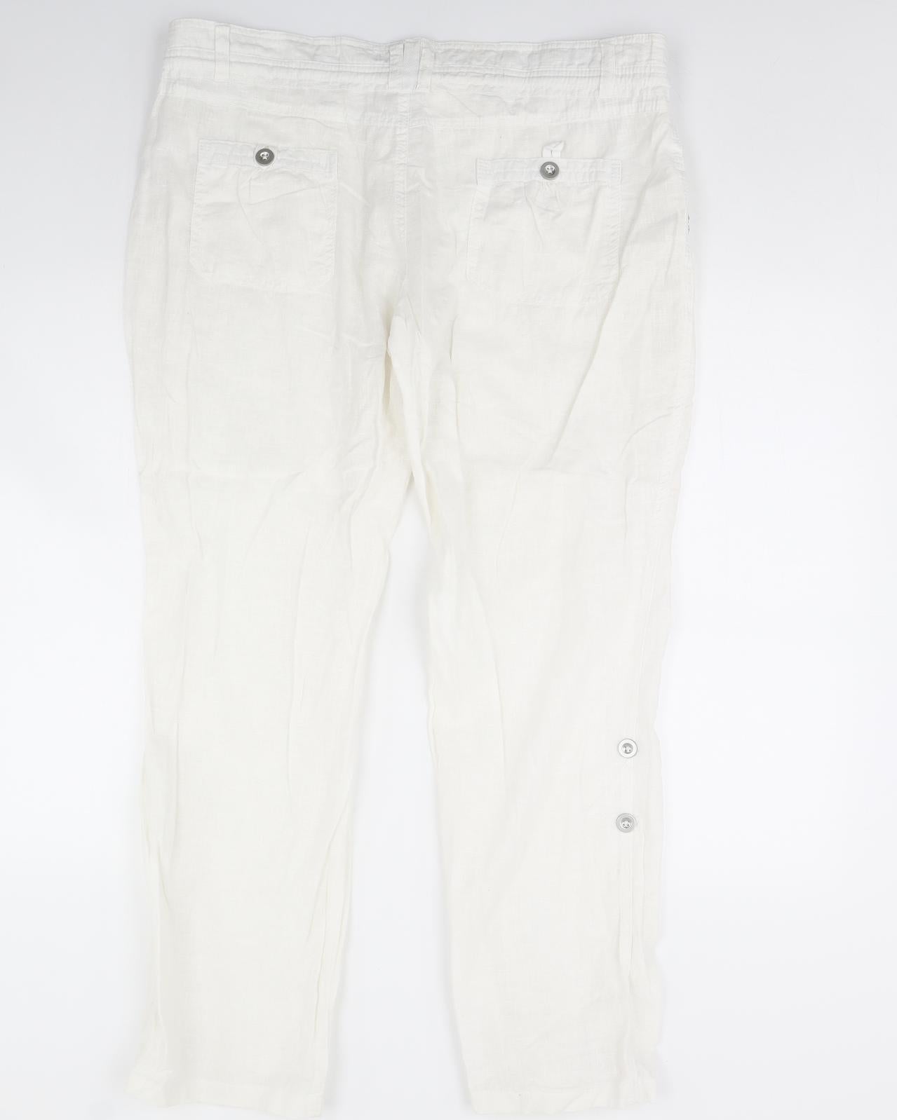 Atmosphere Womens Ivory   Trousers  Size 18 L31 in