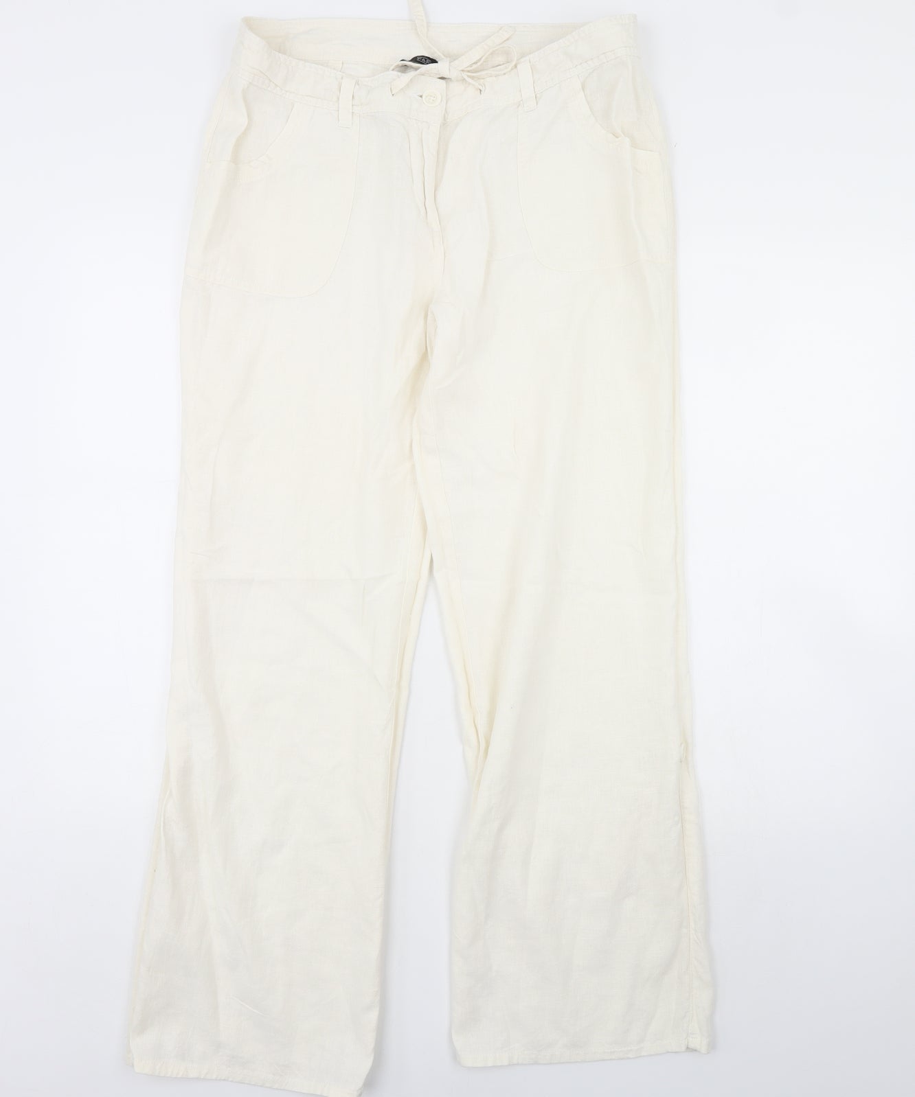 F&F Womens Ivory   Trousers  Size 14 L30 in