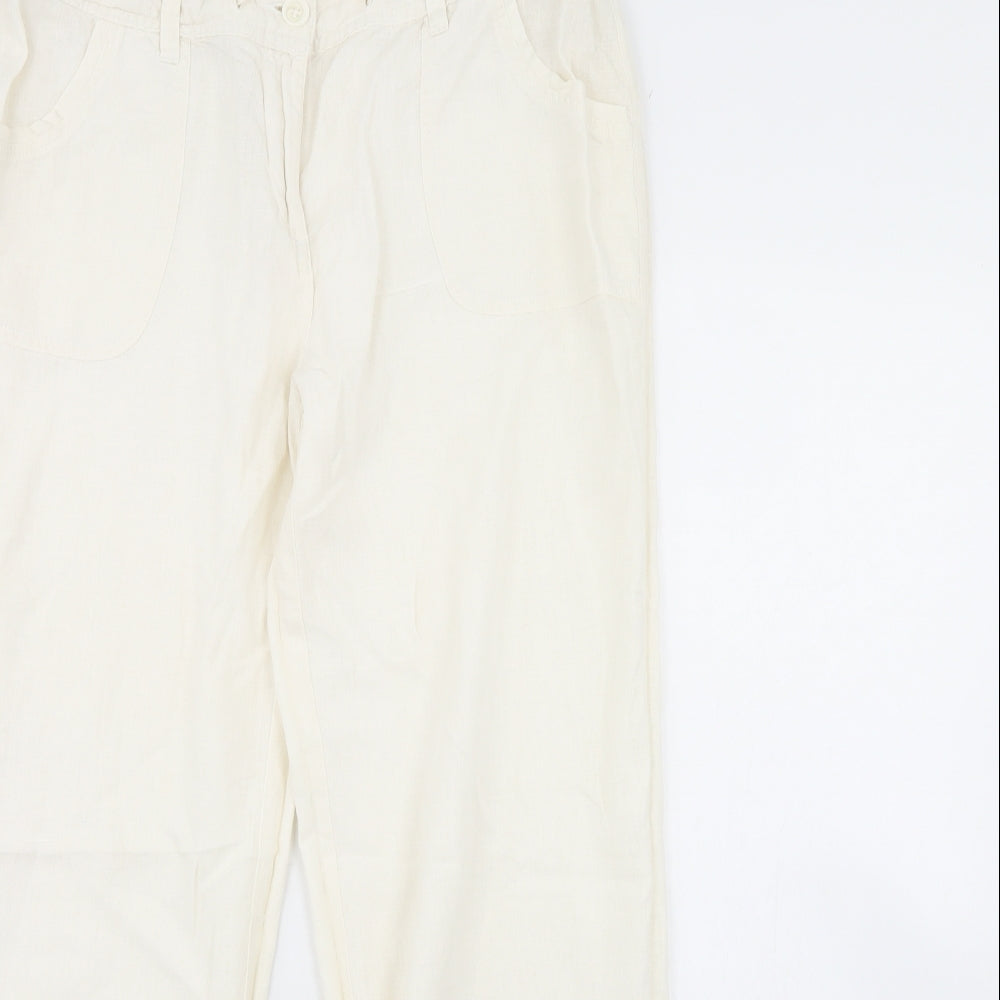 F&F Womens Ivory   Trousers  Size 14 L30 in