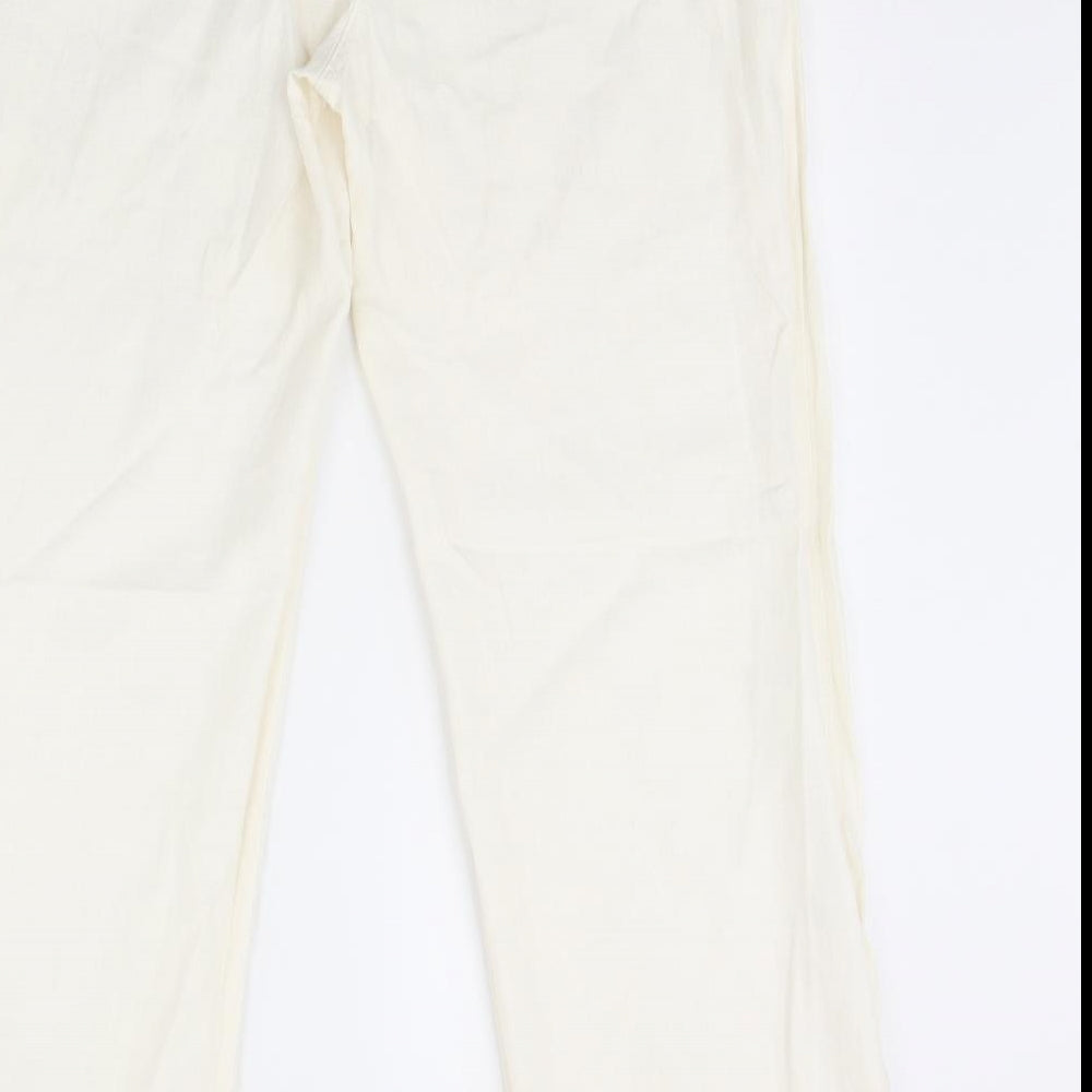 F&F Womens Ivory   Trousers  Size 14 L30 in