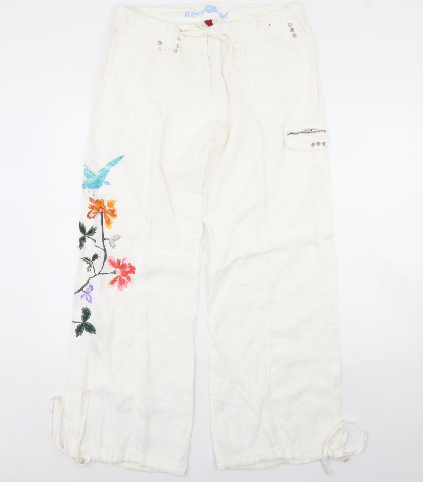 River Island Womens Ivory   Trousers  Size 14 L30 in