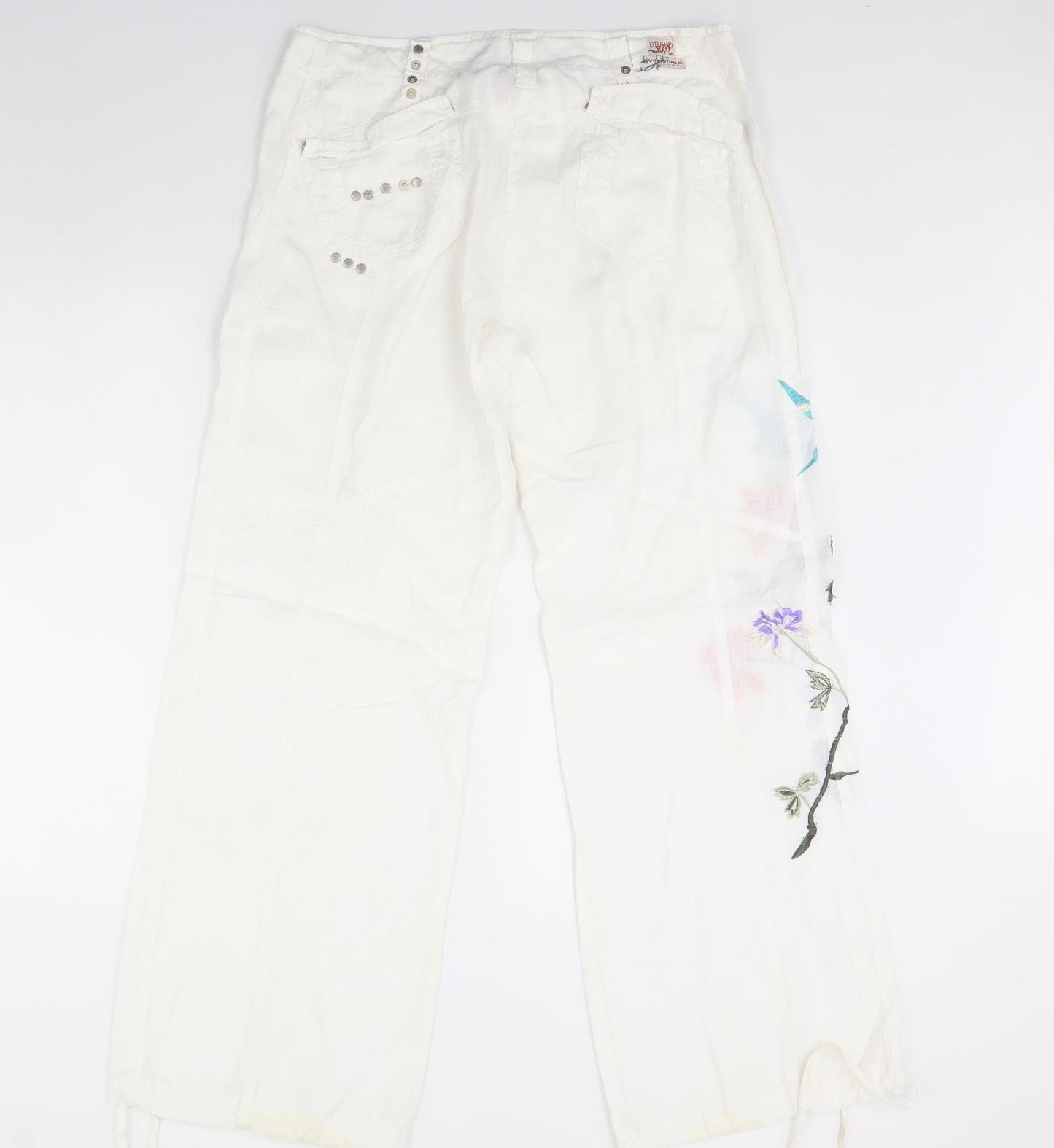 River Island Womens Ivory   Trousers  Size 14 L30 in