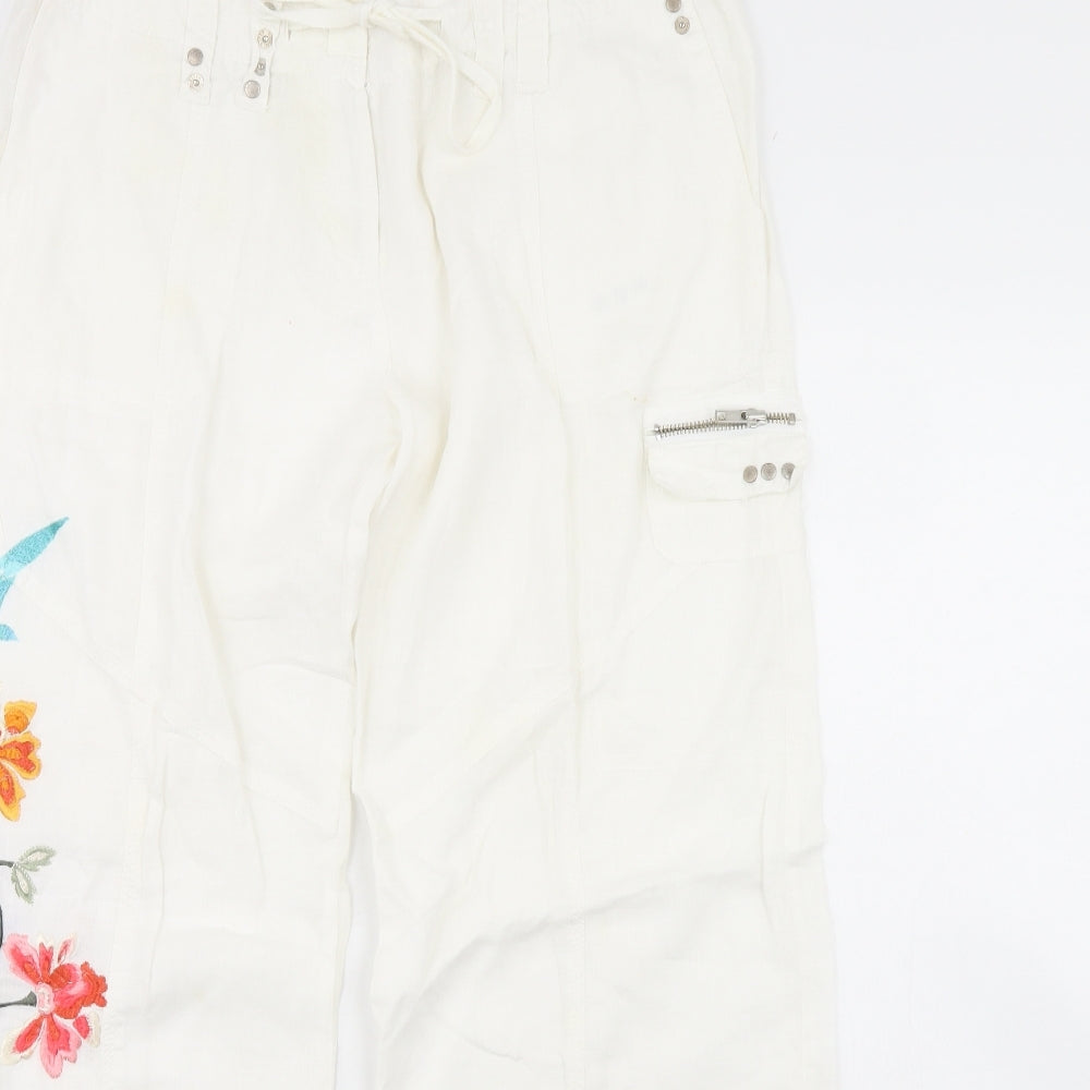 River Island Womens Ivory   Trousers  Size 14 L30 in
