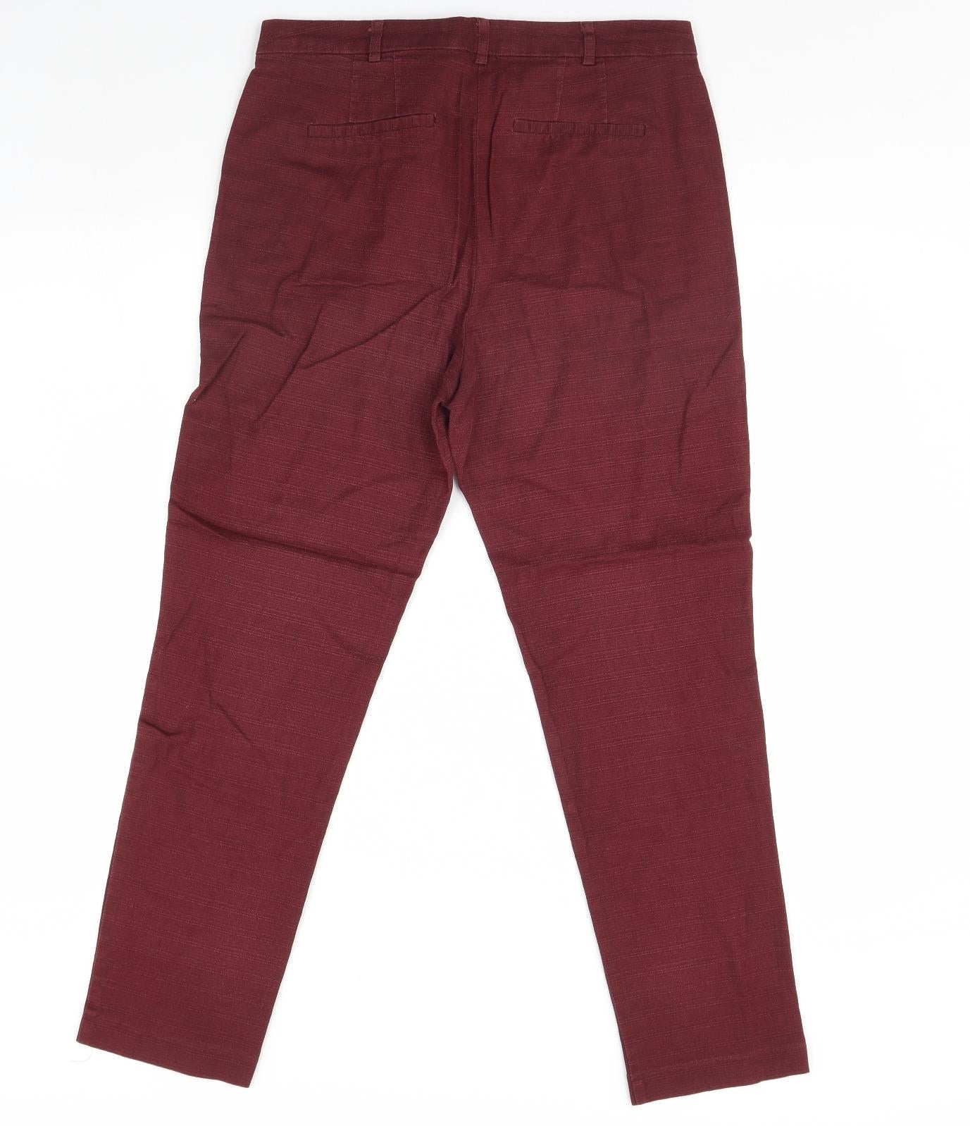 NEXT Womens Red   Trousers  Size 12 L28 in