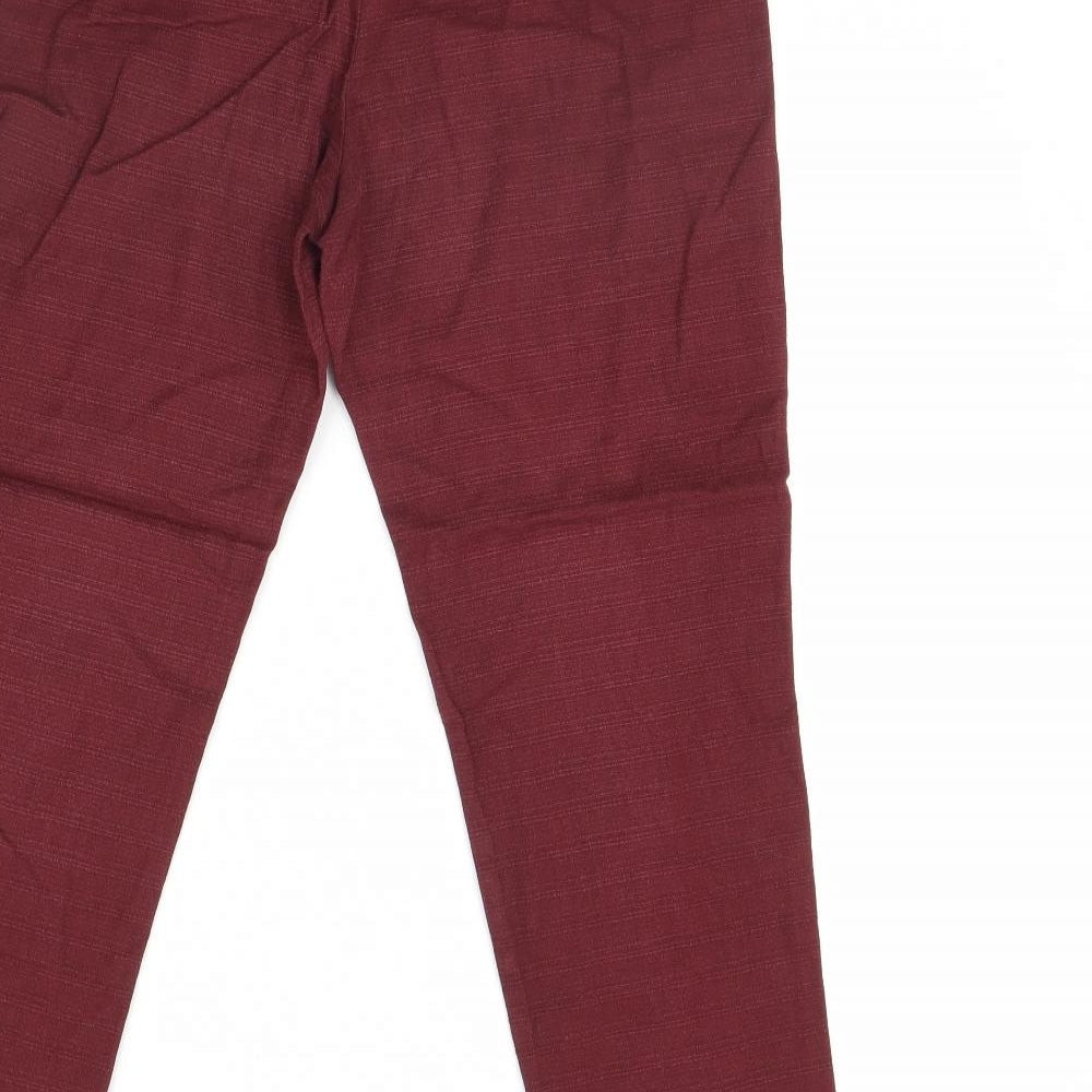 NEXT Womens Red   Trousers  Size 12 L28 in