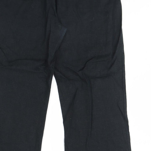 M&S Womens Black   Trousers  Size 20 L32 in