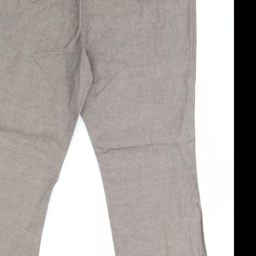 M&S Womens Beige   Trousers  Size 16 L29 in