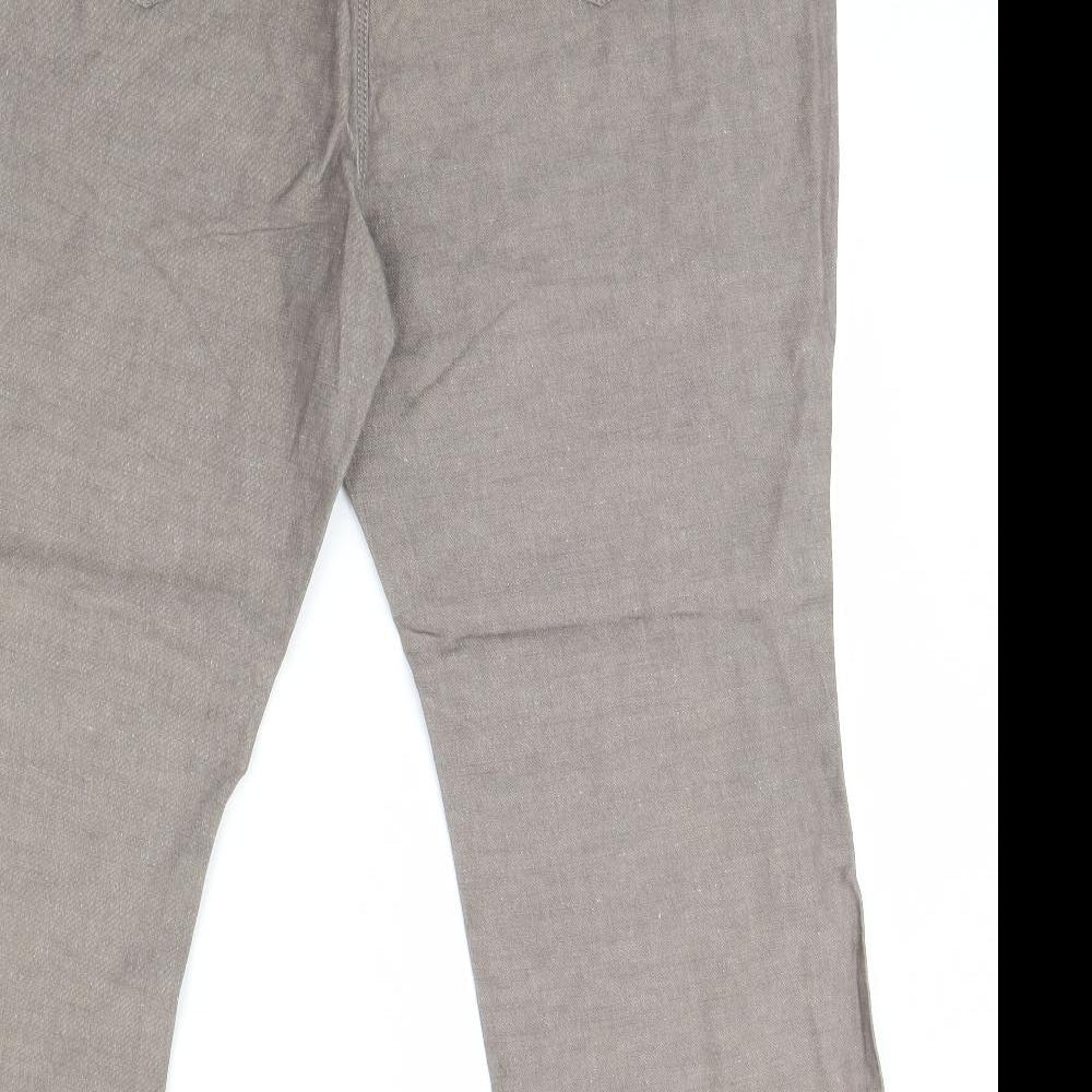 M&S Womens Beige   Trousers  Size 16 L29 in