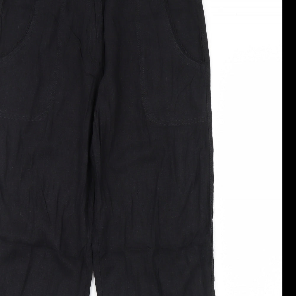 M&Co Womens Black   Trousers  Size 14 L30 in