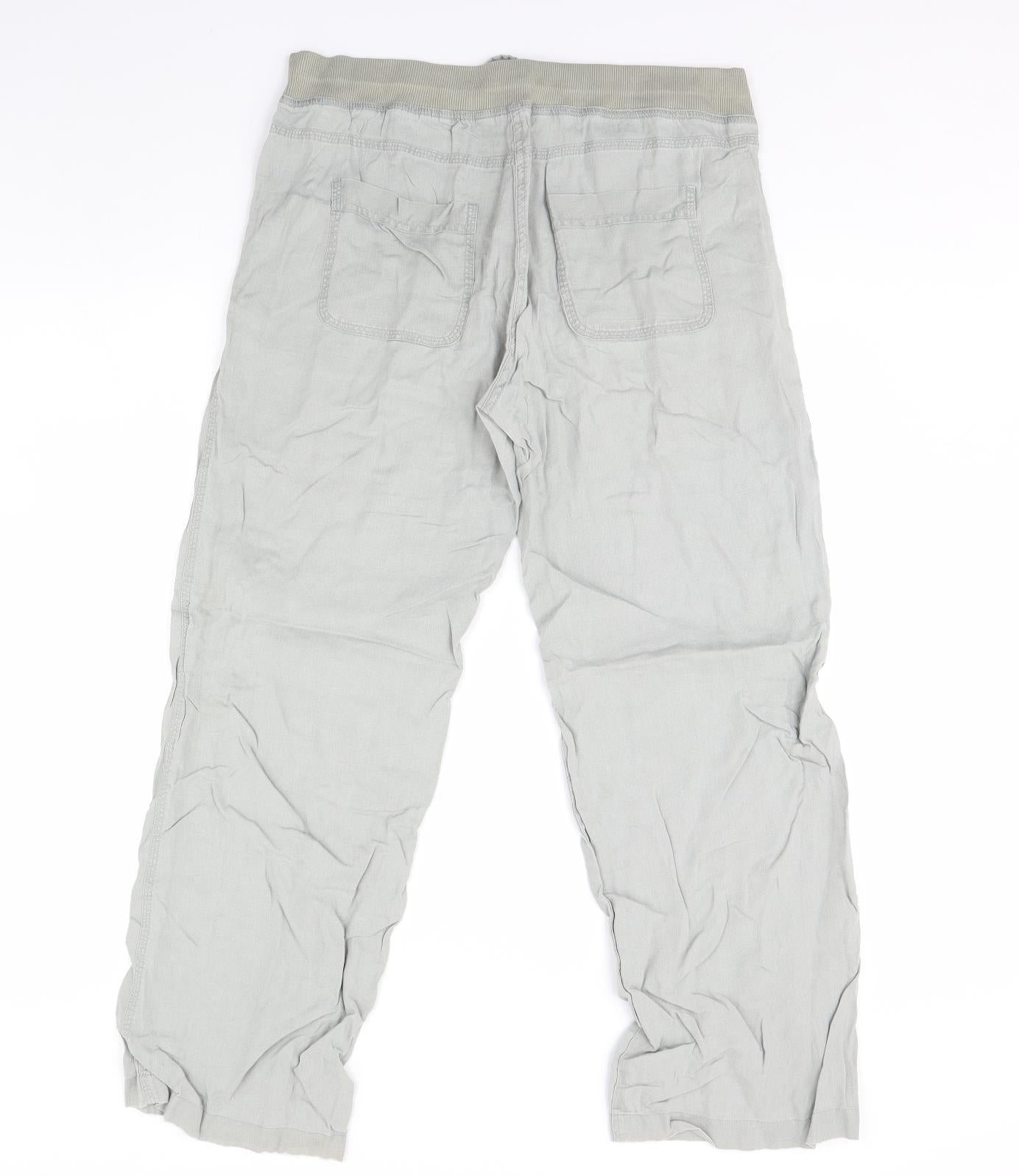 m&s Womens Grey   Trousers  Size 12 L29 in