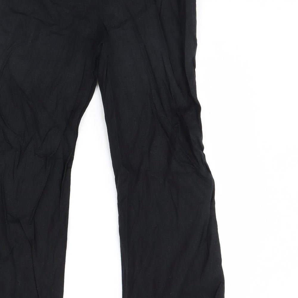 M&S Womens Black   Trousers  Size 10 L29 in