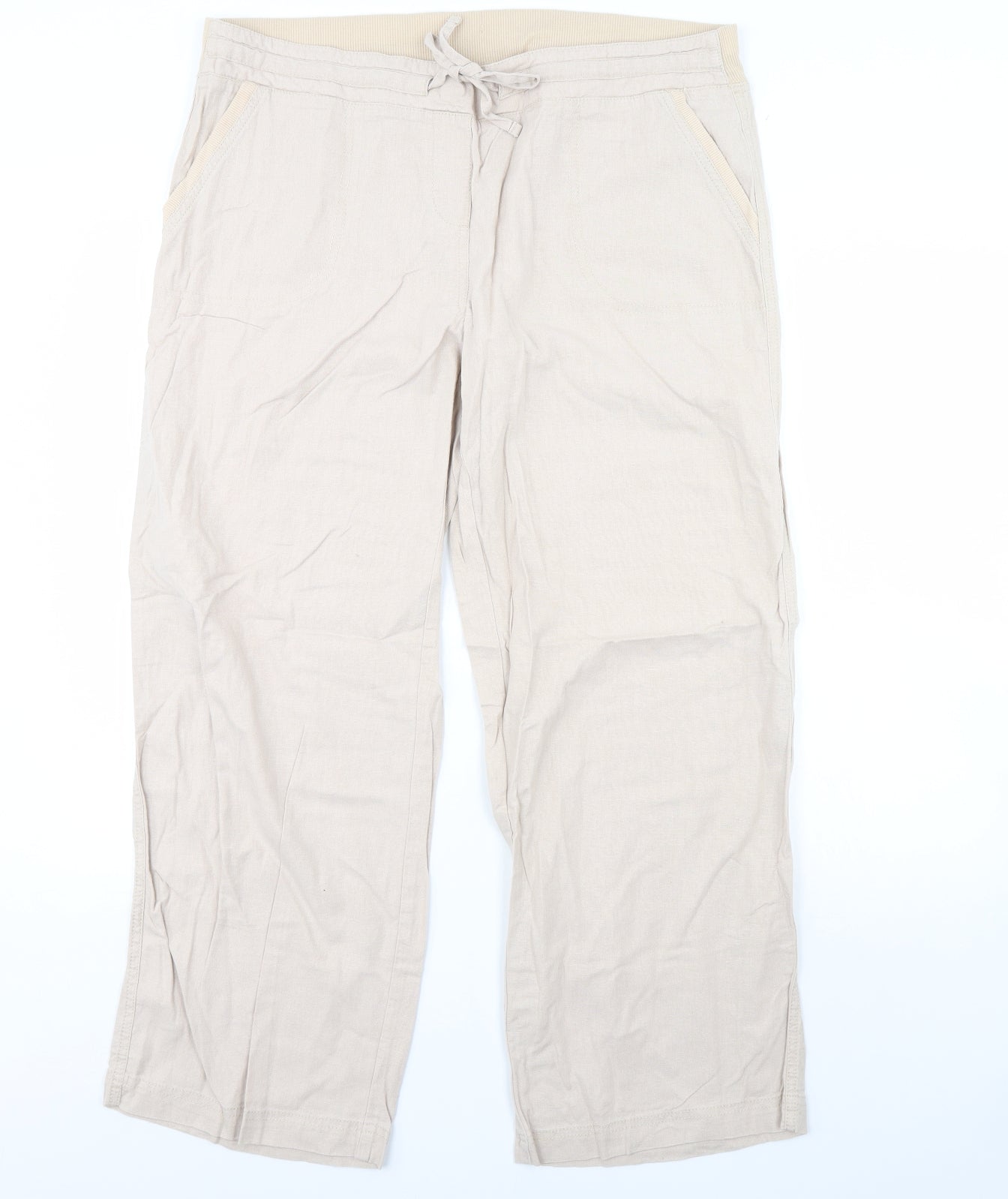 Classic Womens Beige   Trousers  Size 18 L30 in