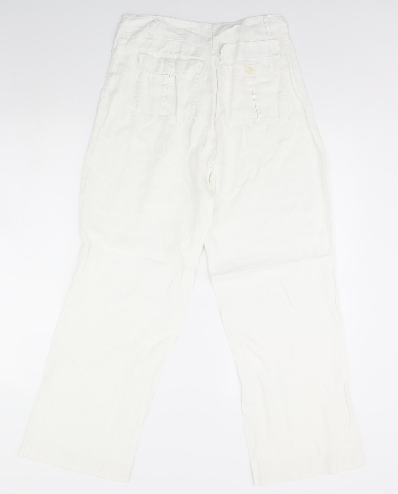 Atmosphere Womens White   Trousers  Size 10 L30 in