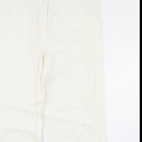 George Womens Ivory   Trousers  Size 14 L29 in