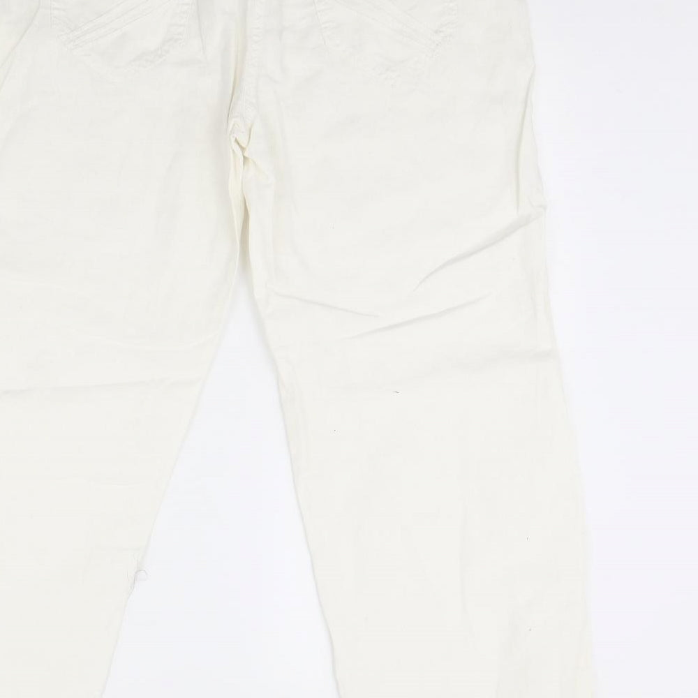 George Womens Ivory   Trousers  Size 14 L29 in