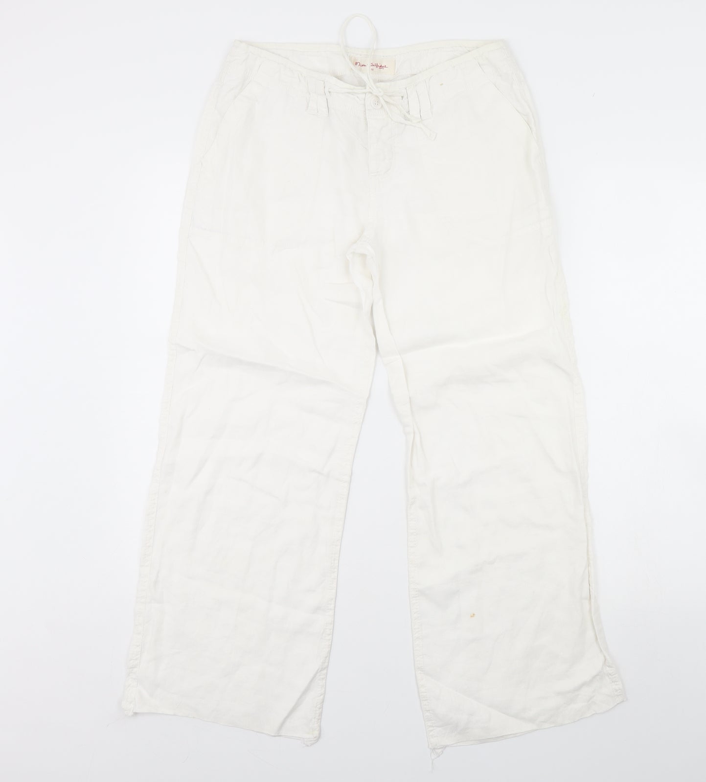 Miss Selfridge Womens White   Trousers  Size 10 L28 in