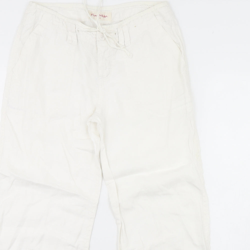 Miss Selfridge Womens White   Trousers  Size 10 L28 in