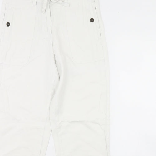 Debenhams Womens White   Trousers  Size 10 L30 in