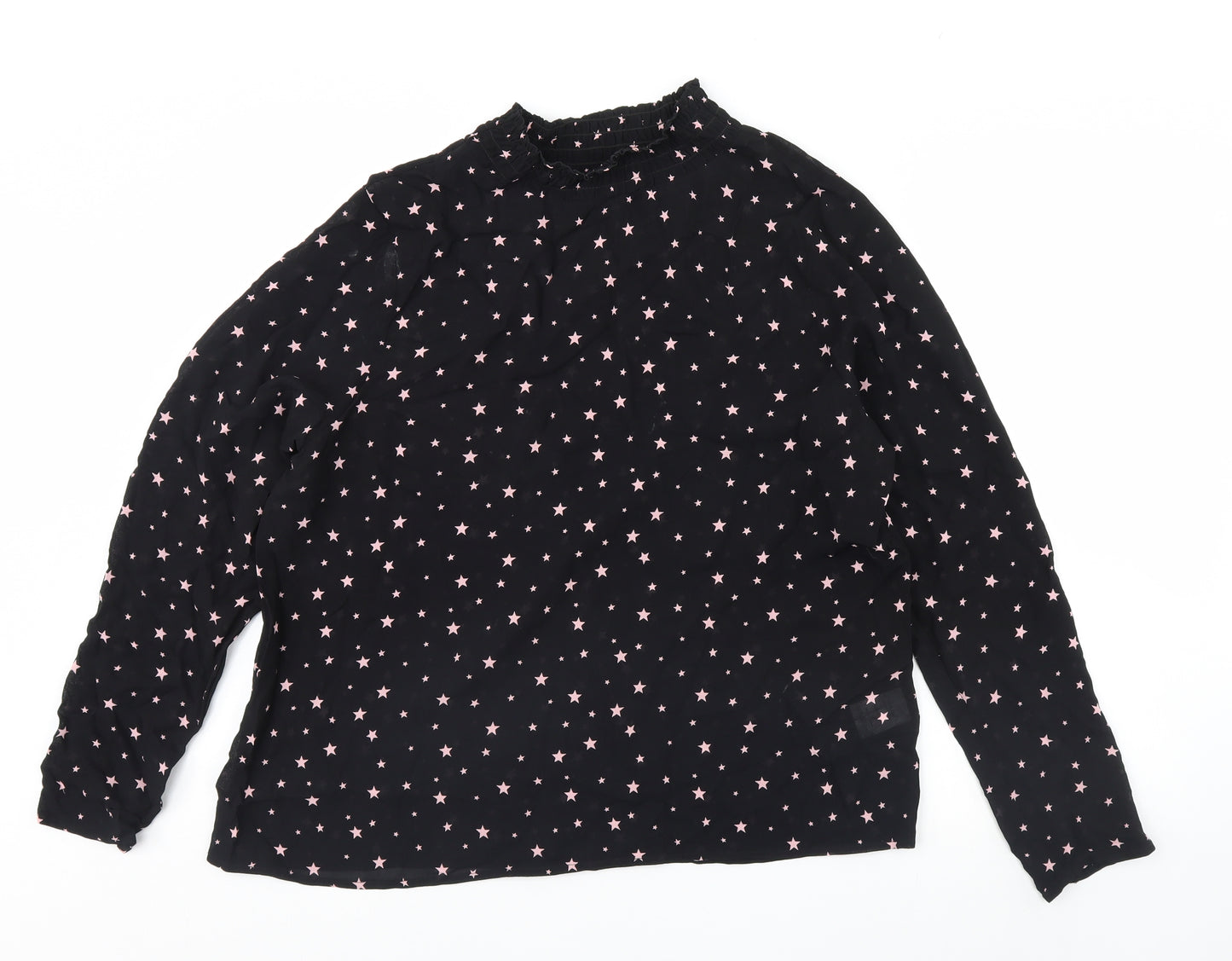 Hush Womens Black   Basic Blouse Size 16