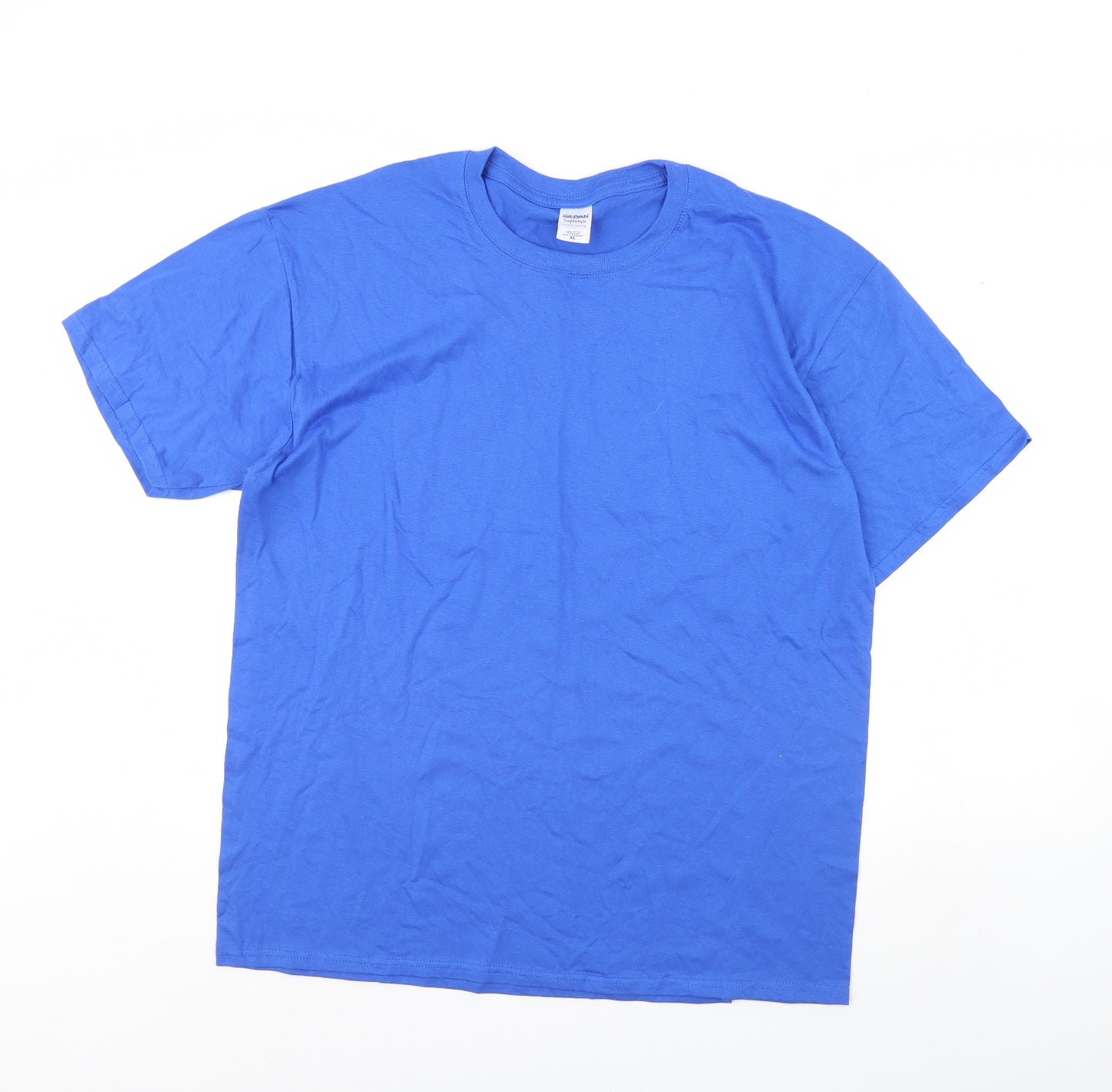 Gildan Mens Blue    T-Shirt Size XL