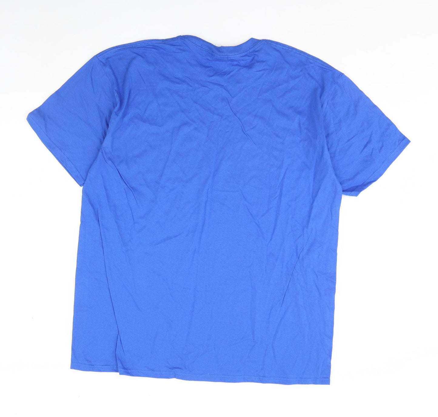 Gildan Mens Blue    T-Shirt Size XL