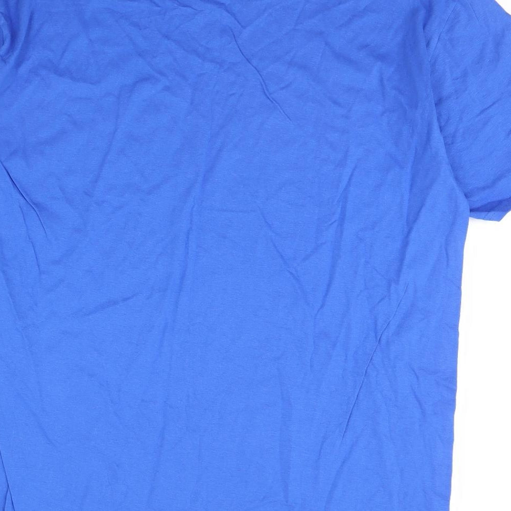 Gildan Mens Blue    T-Shirt Size XL