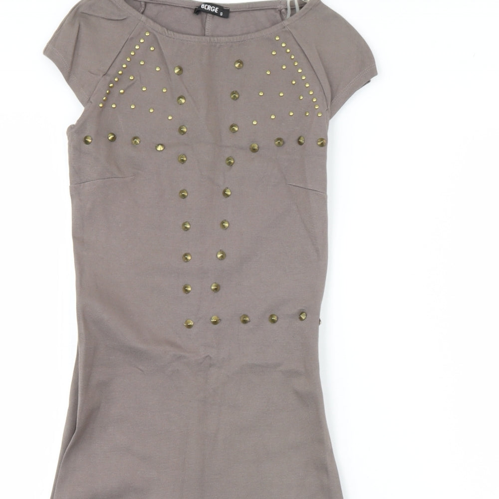 Berge Womens Beige   Bodycon  Size S