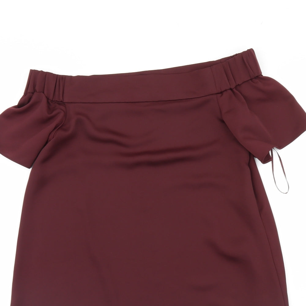 New Look Womens Purple   Basic Blouse Size 6