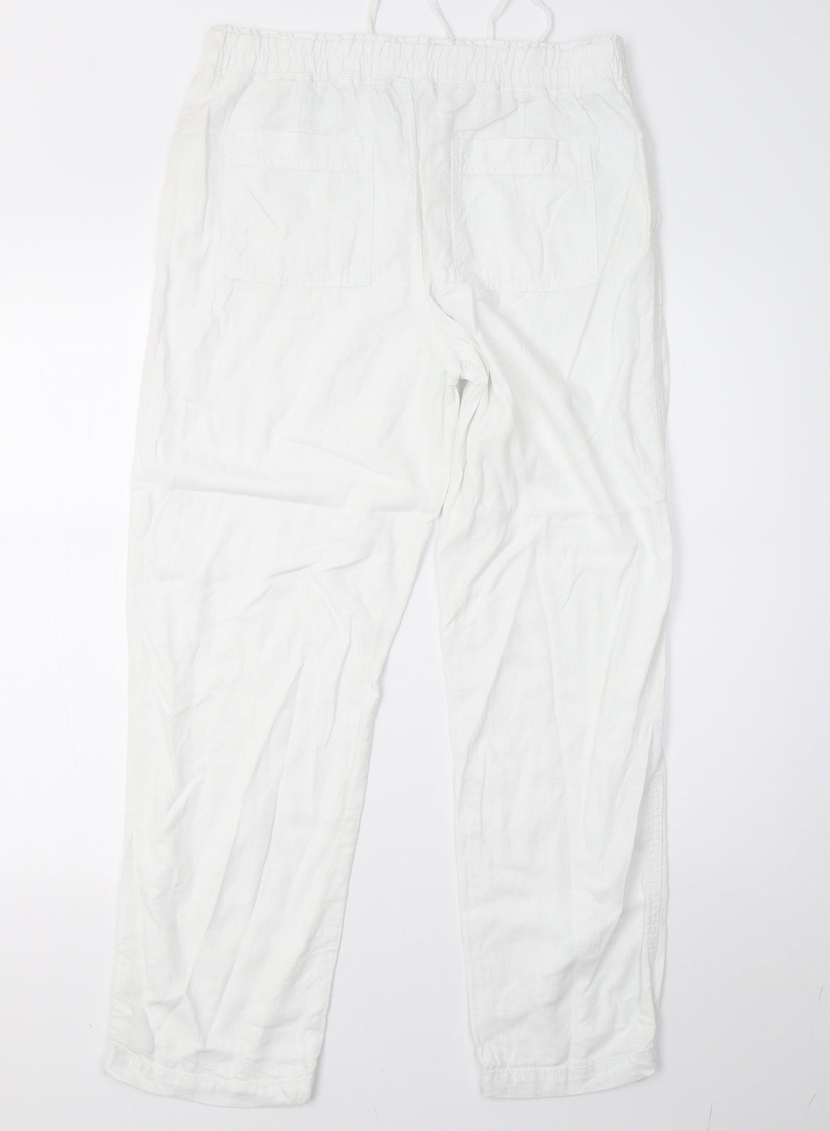 F&F Womens White   Trousers  Size 12 L31 in