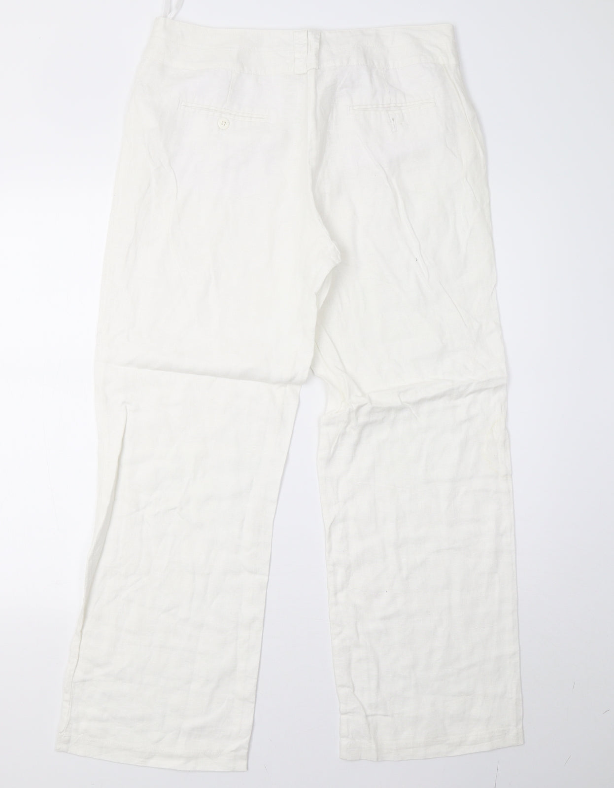 monson Womens White   Trousers  Size 12 L31 in