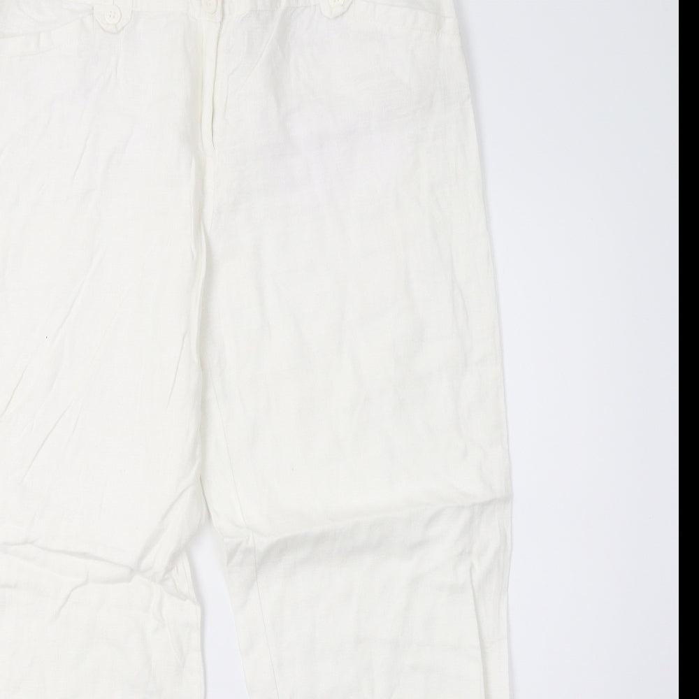monson Womens White   Trousers  Size 12 L31 in