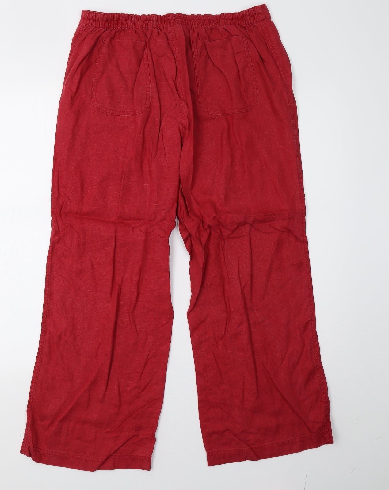 John Lewis Womens Red   Trousers  Size 14 L26 in