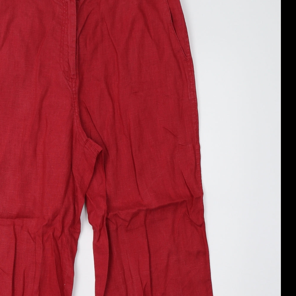 John Lewis Womens Red   Trousers  Size 14 L26 in
