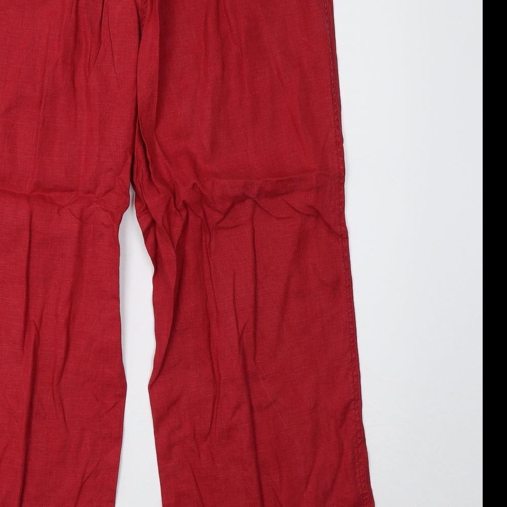 John Lewis Womens Red   Trousers  Size 14 L26 in