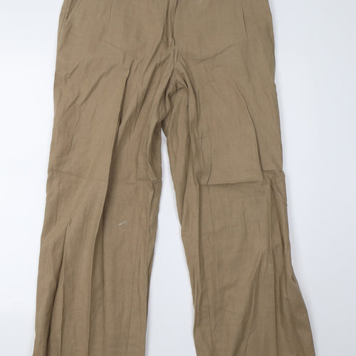 NEXT Womens Brown   Trousers  Size 12 L31 in